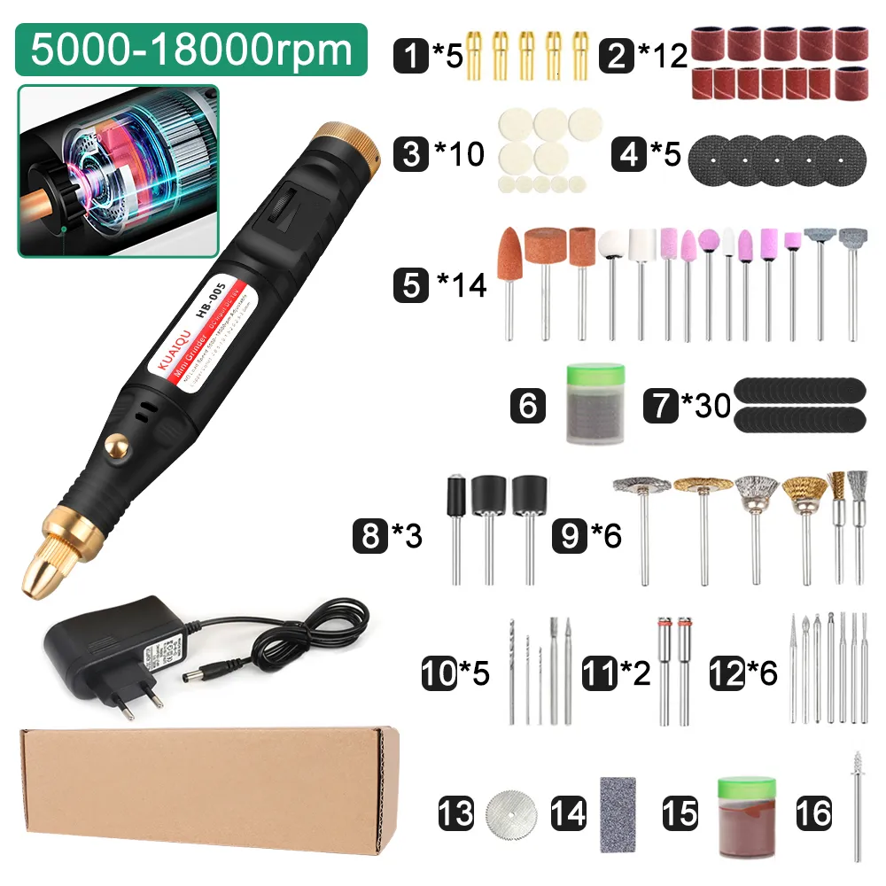 Electric Drill Grinder Variable Speed Mini Set Rotary Tool Engraver Pen  Engraving Cutting With 40 Accessories 221208 From Lu008, $17.43